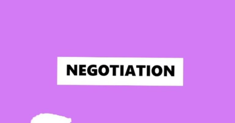 Negotiation Concept - Illustration of business colleagues at negation