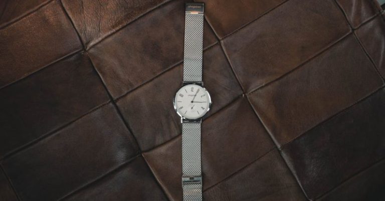 Personal Time - Round Silver-colored Watch on Table