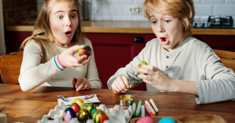 Creativity Challenge - Kids Having Fun with Easter Eggs