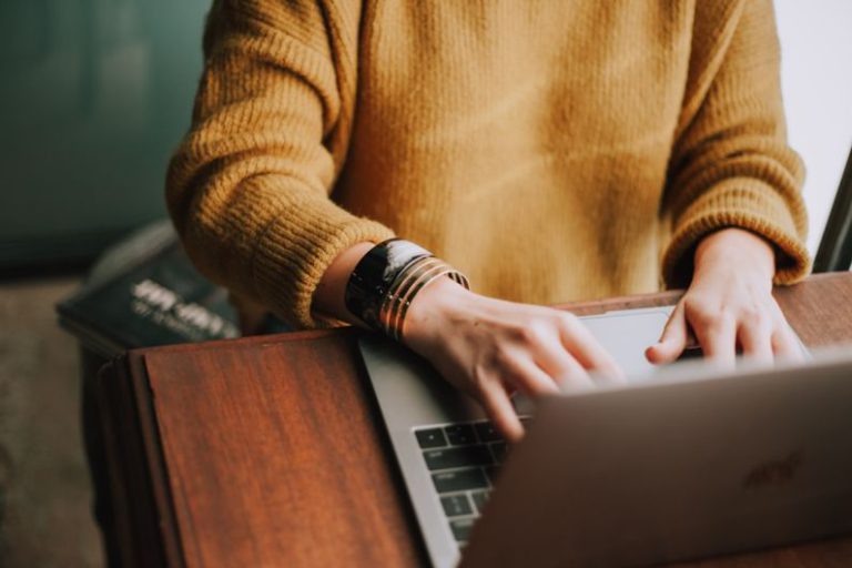 Career - person using laptop computer