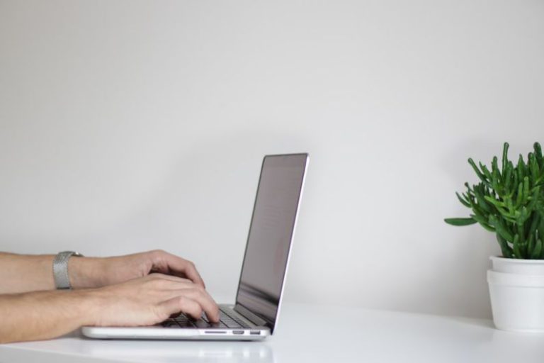 Networking Work - person using laptop